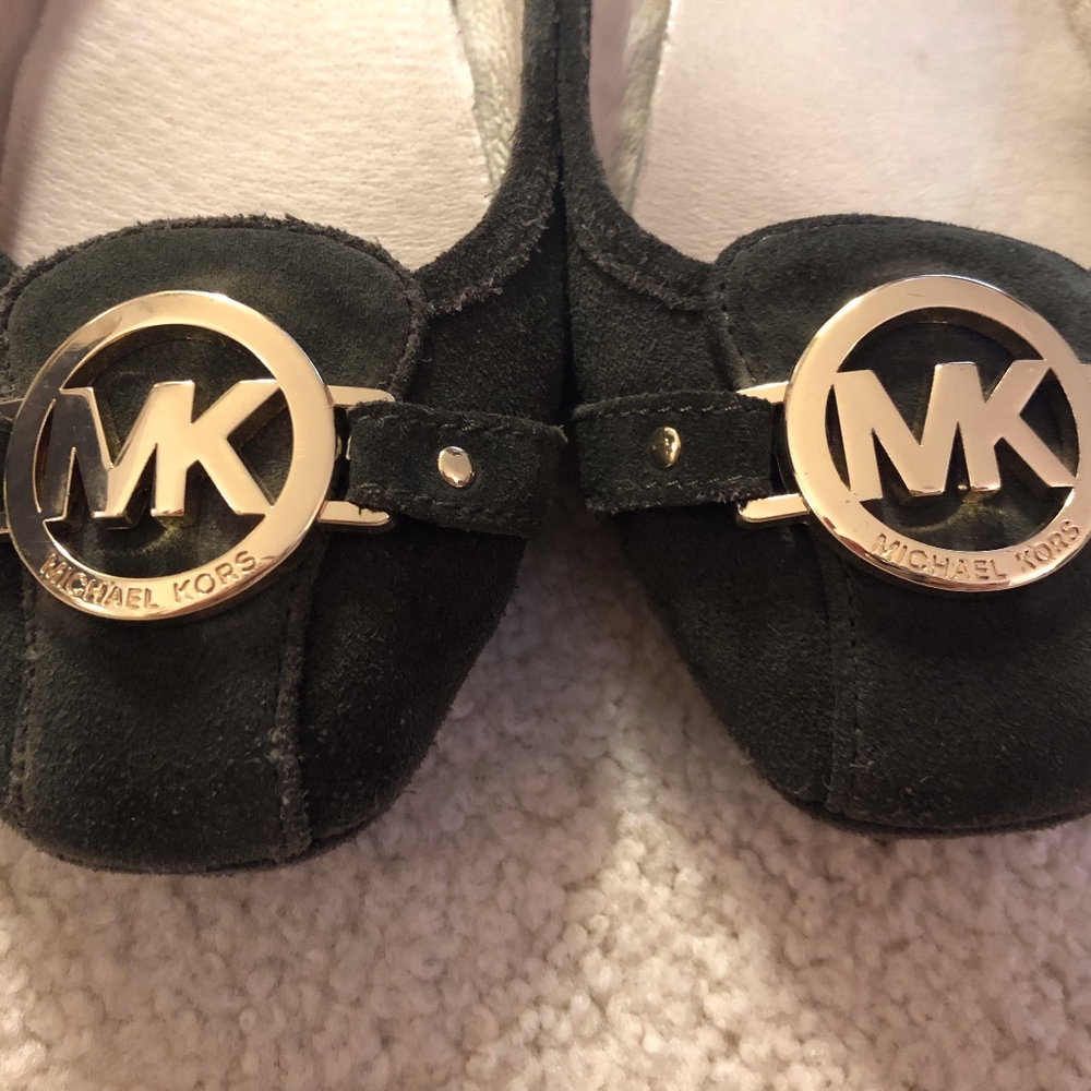 MICHAEL Michael Kors Flats Dark Olive Green